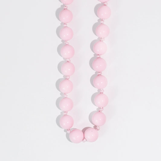 Bubblegum Beads Necklace Light Pink