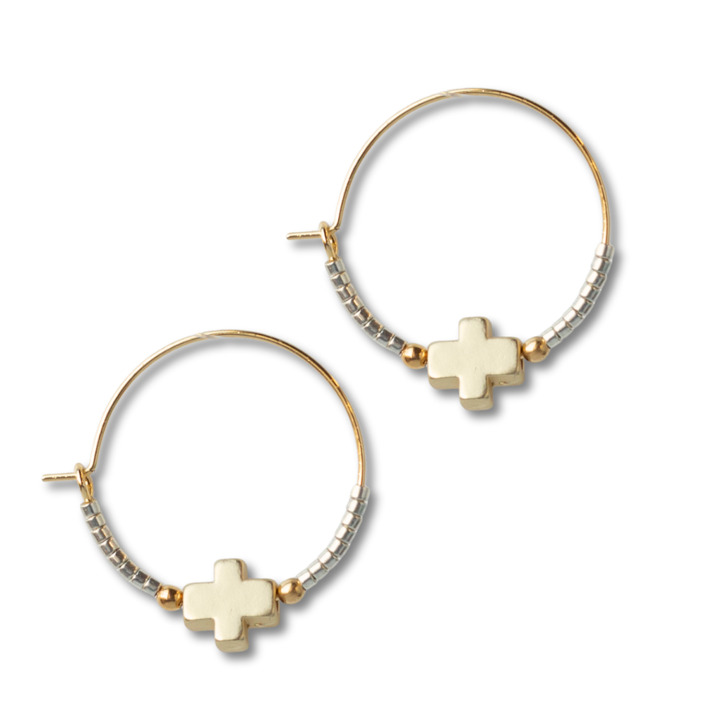 Faithful Earrings: Gold