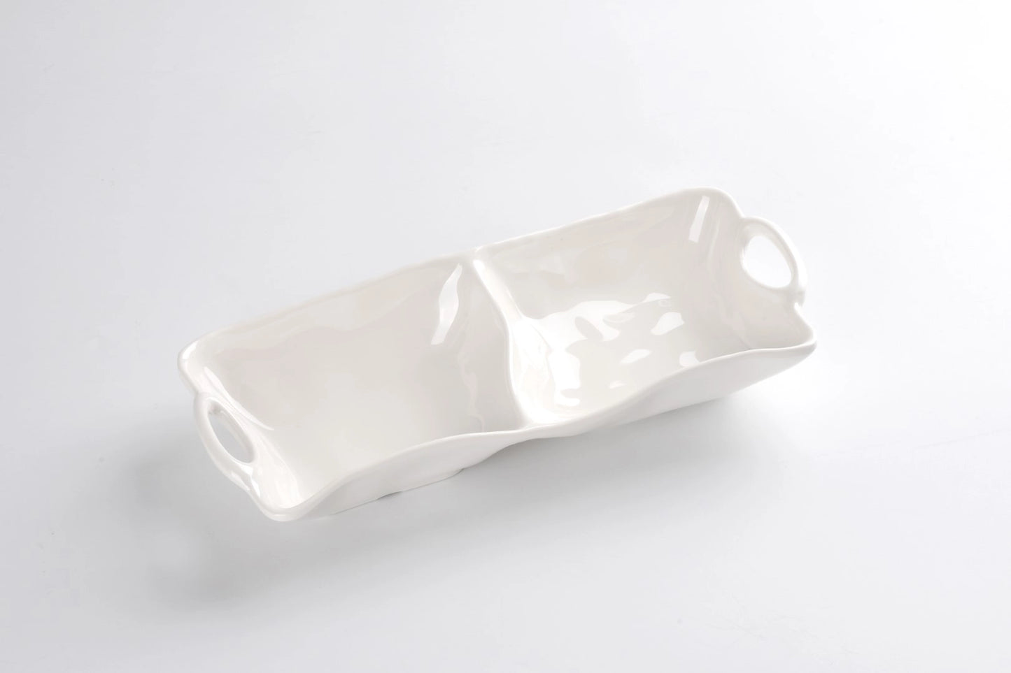 2 Section Server in Shatterproof Melamine White