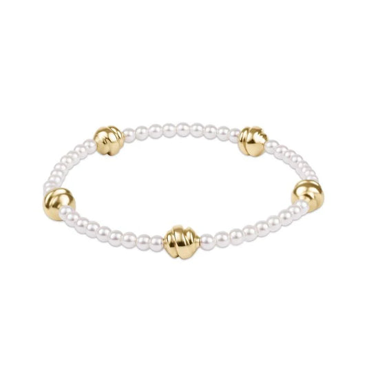 E Newton Pearl Admire Small Gold 3mm
