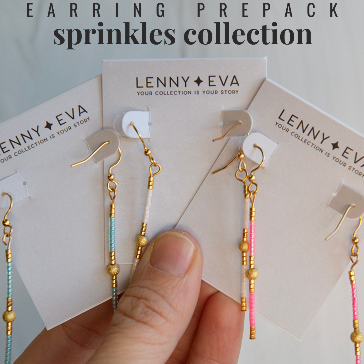 Sprinkles Earrings: Gold