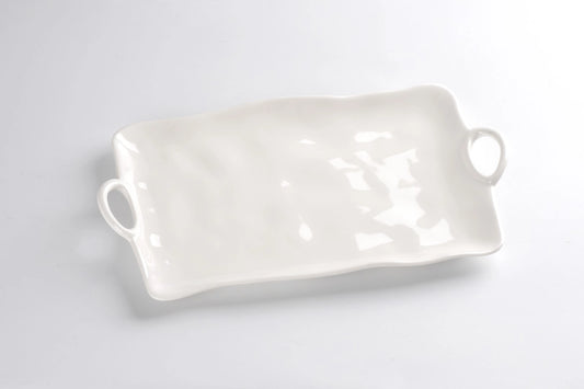 Large Platter in Shatterproof Melamine White