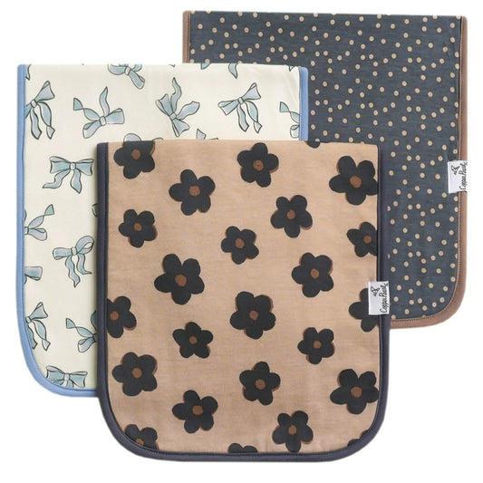 Copper Pearl Burp Cloths Gemma