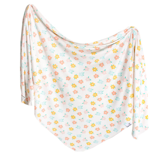 Copper Pearl Daisy Swaddle