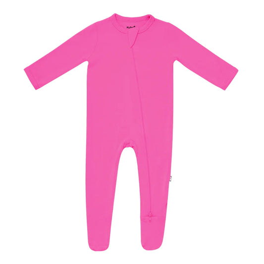 Kyte Baby Zippered Footie Raspberry