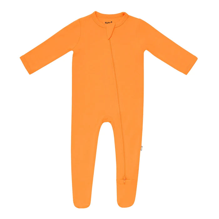 Kyte Baby Zippered Footie Tangerine