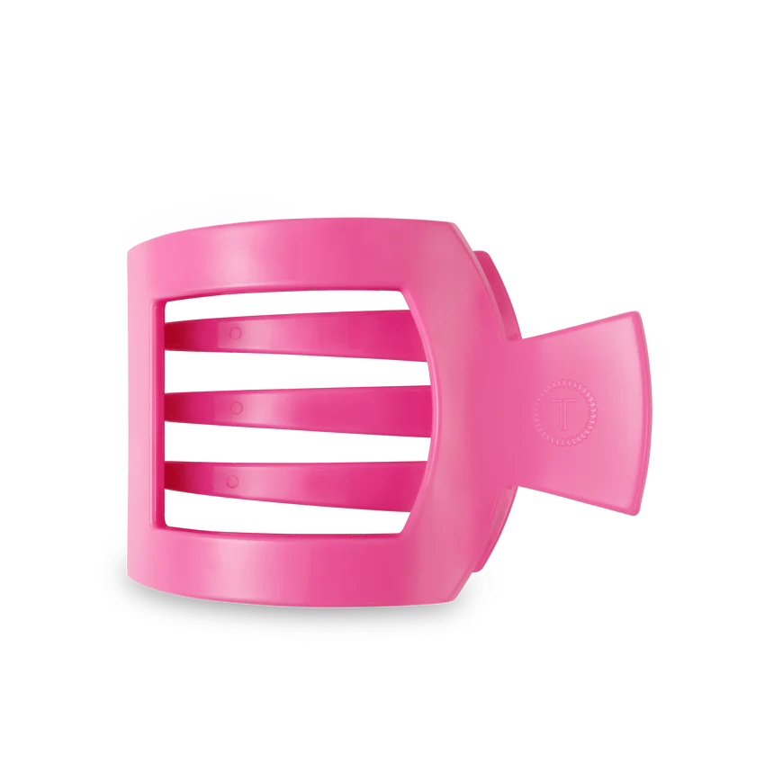 Teleties Paradise Pink Large Flat Square Clip