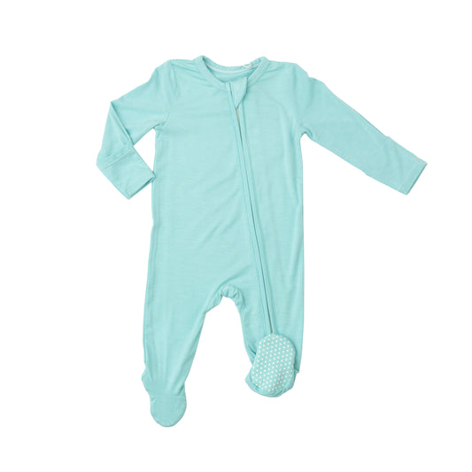 Angel Dear Turquoise 2 Way Zipper Romper