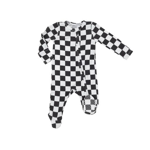 Angel Dear Checkerboard 2 Way Zipper Footie