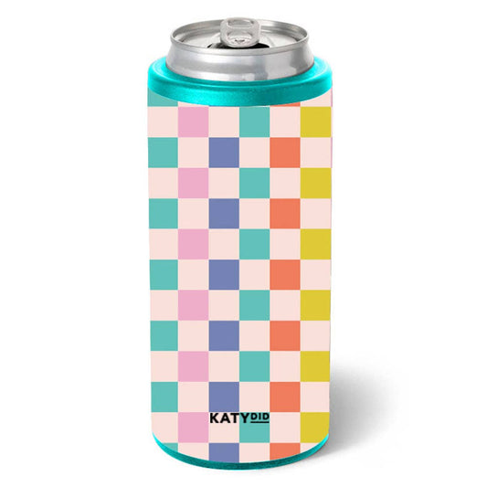 Multicolored Checkered Beer Tumbler: Multi Checker