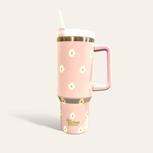 NEW! Take Me Everywhere Tumbler - Dancing Daisy Pink