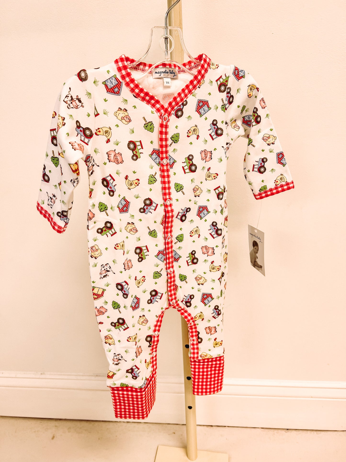 Magnolia Baby Barnyard Bunch Playsuit