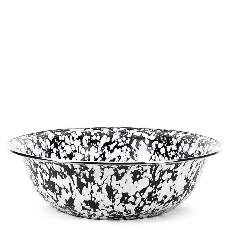 Black Swirl Serving Basin