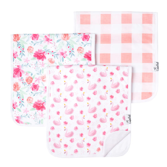 Copper Pearl June Burp Cloths