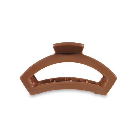 Open Caramel Medium Hair Clip