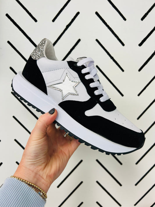 Ace Sneaker-Black/White