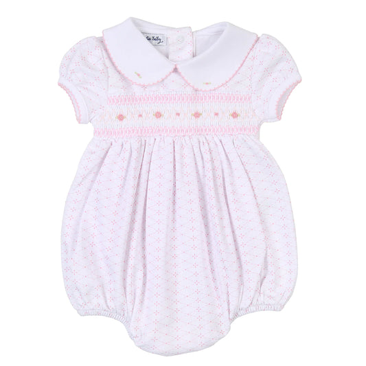 Magnolia Baby Riley and Ryan Smocked Girl Bubble