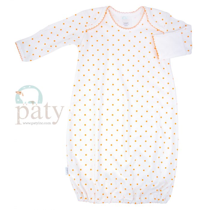 Paty Pima Orange Dot Gown